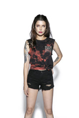 Spirits Of The Dead Bleach Wash- Unisex Sleeveless Tall Tee