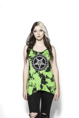 Believe In Yourself - Green Lightning Dye Tank Top