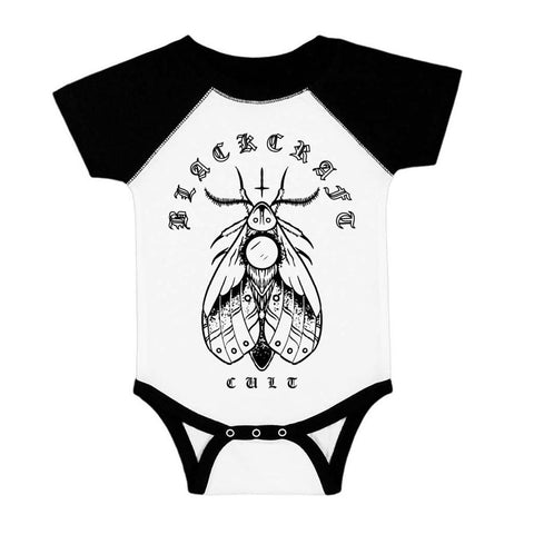 Moth Planchette - Baby Baseball Onesie