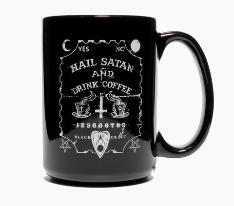 Hail Satan And Drink Coffee - Coffee Mug