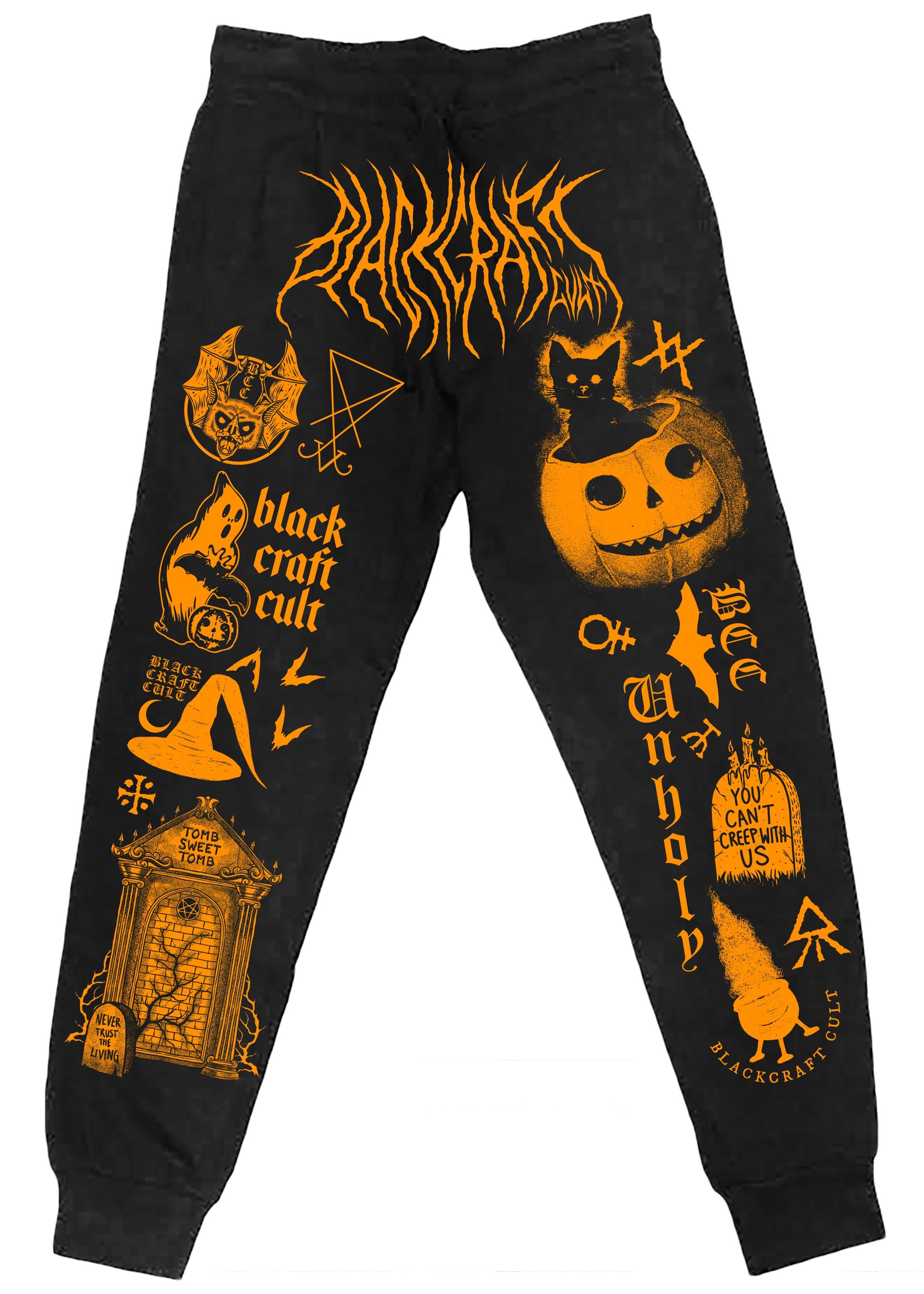 Halloween Mystery Box - Orange Print Joggers (LIQUIDATE)