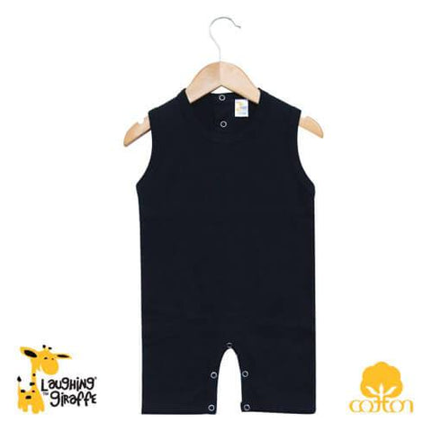 BOH LG2926D Laughing Giraffe Baby Black Romper