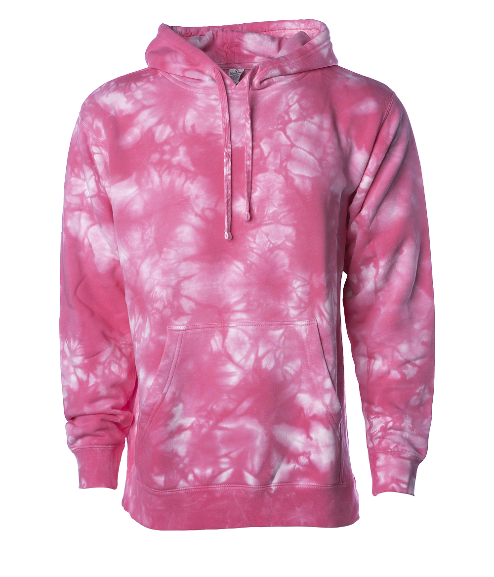 BOH PRM4500TDC Independent Pink Tie Dye Pullover