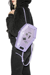 Purple Pin Collector - Coffin Backpack