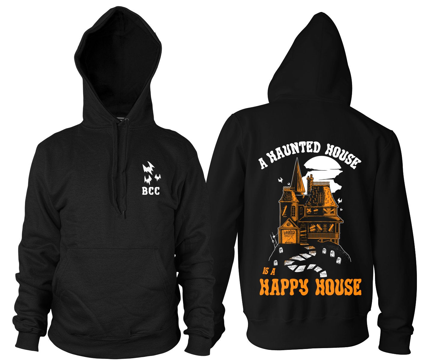 Happy Haunted House - Hooded Pullover (LIQUIDATE)