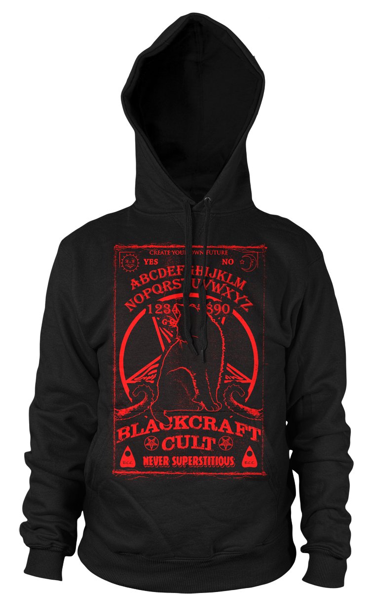 Ouija Cat - Hooded Pullover Limited Edition Red (LIQUIDATE)