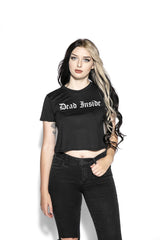 Dead Inside - Flowy Crop Tee