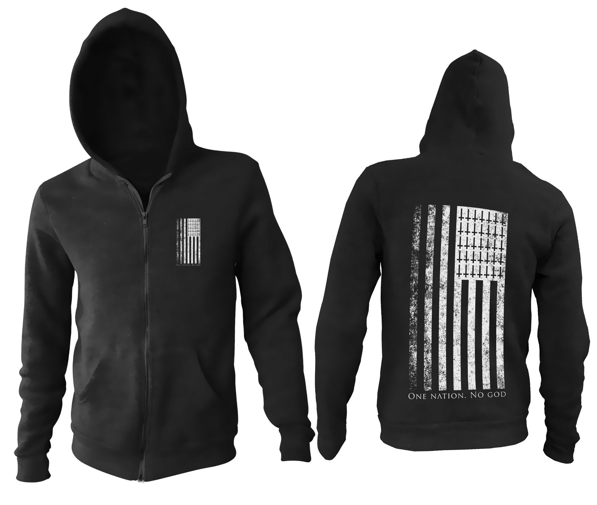 One Nation No God - Zip Up Hoodie