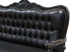 Four Seater King Sofa- Black