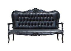 Four Seater King Sofa- Black