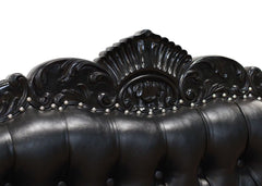 Four Seater King Sofa- Black