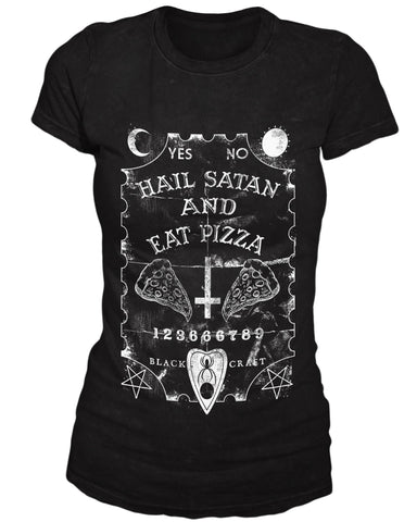 Hail Satan And Eat Pizza - Women's Tee