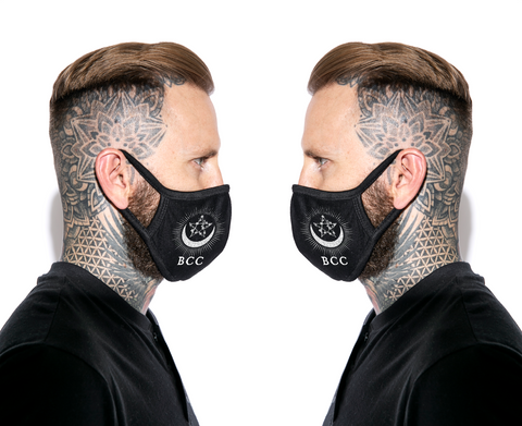 Pentagram Moon - Face Mask