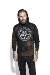 Believe In Yourself - Bleach Wash Hooded Pullover Sweater