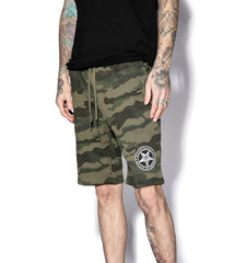 Believe In Yourself Camo Sweat Shorts