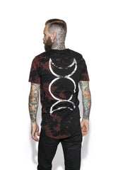 Triple Moon Bleach Wash- Unisex Tall Tee