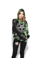 Believe In Yourself - Green Lightning Dye Hooded Pullover