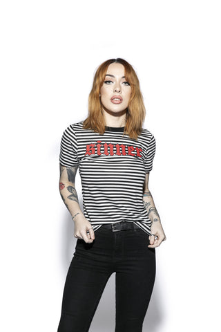 Sinner - Striped Women's Tee