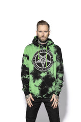 Believe In Yourself - Green Lightning Dye Hooded Pullover