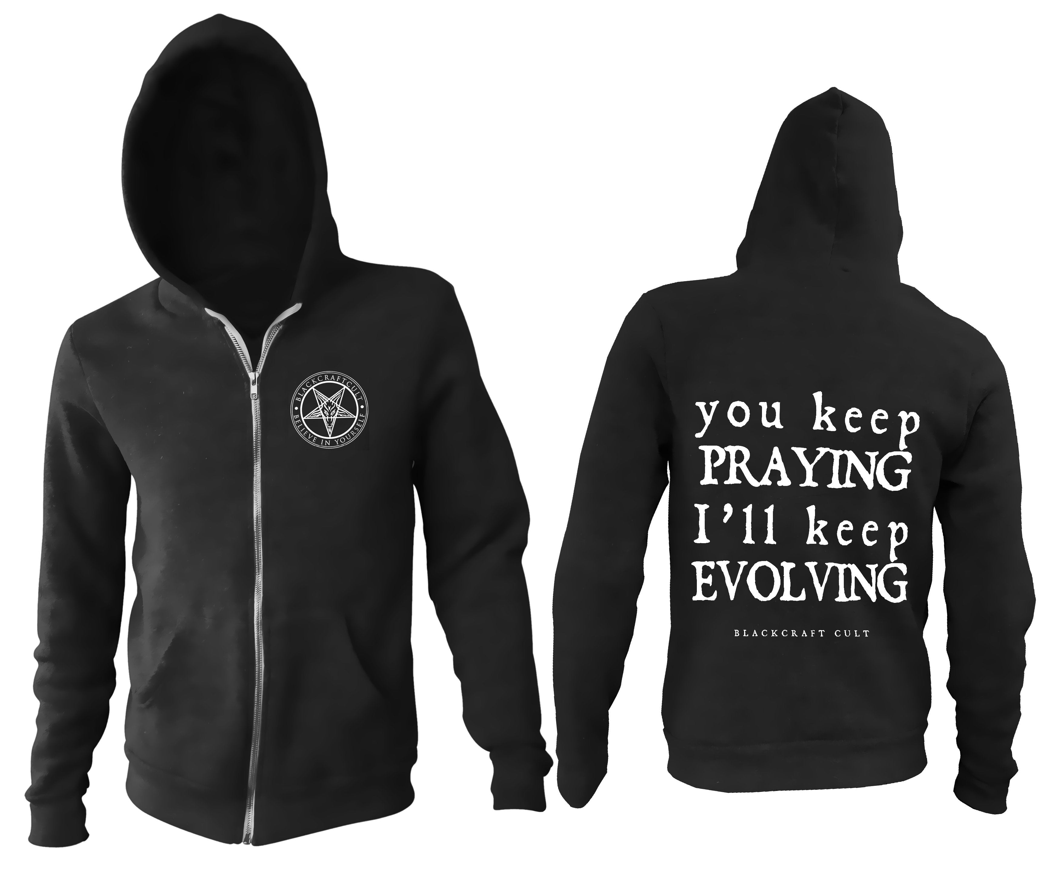 Keep Evolving   -  Zip Up Hoodie