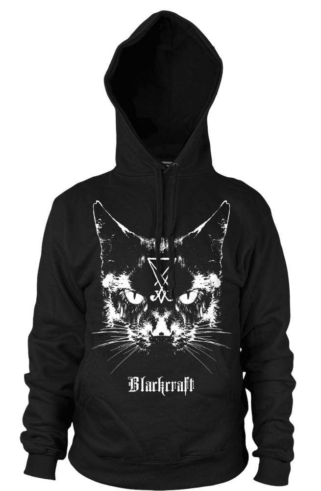 Lucifer The Cat - Hooded Pullover Sweater (LIQUIDATE)