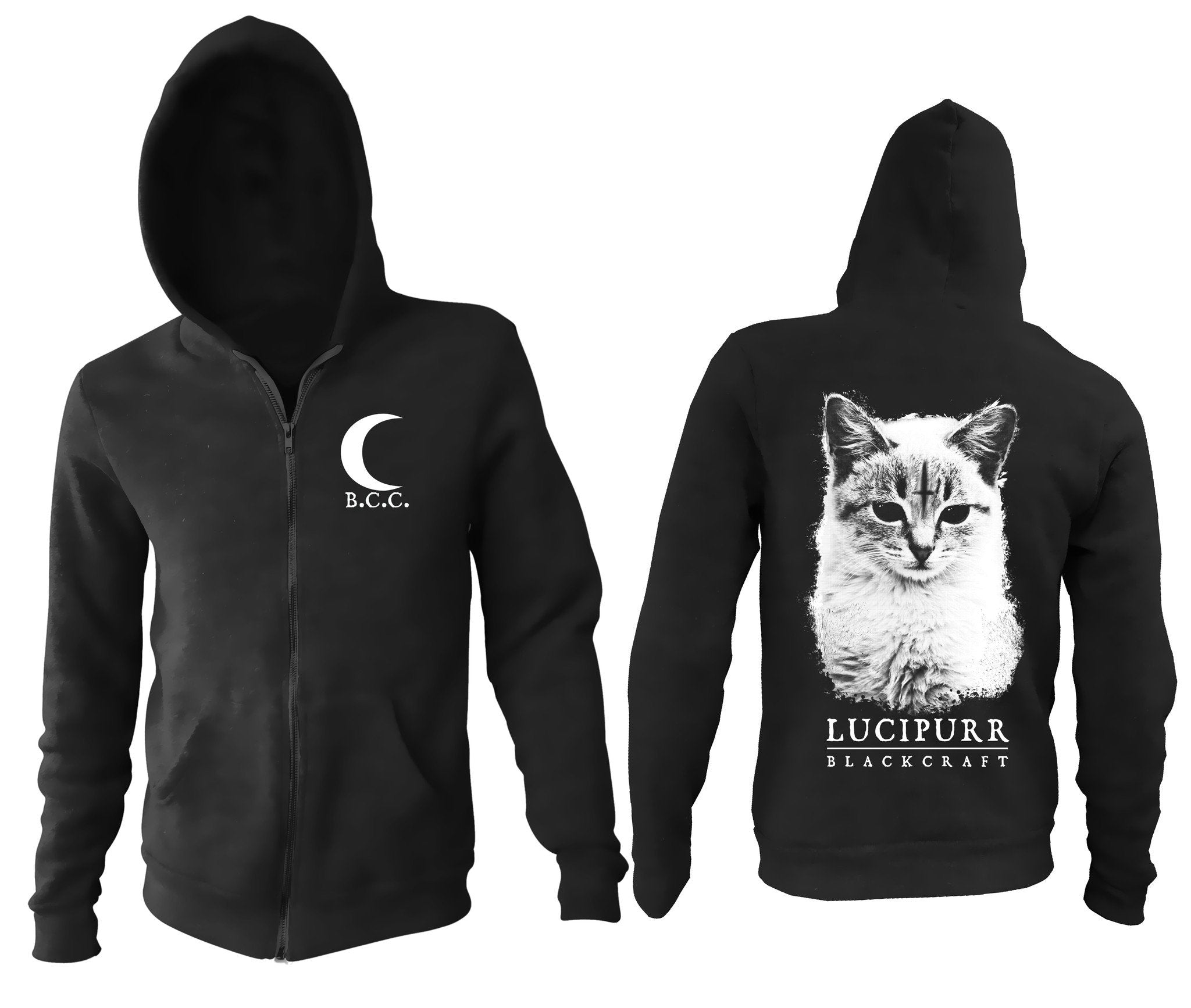 Lucipurr - Zip Up Hoodie