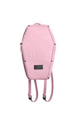 Never Trust - Pink Coffin Backpack