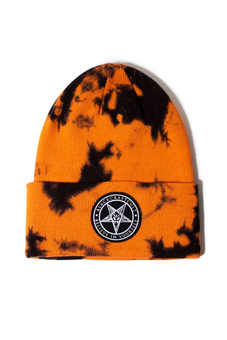 Believe In Yourself - Orange Lightning Dye Beanie