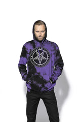 Believe In Yourself - Purple Lightning Dye Hooded Pullover