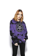 Believe In Yourself - Purple Lightning Dye Hooded Pullover