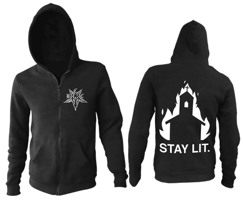 Stay Lit - Zip Up Hoodie