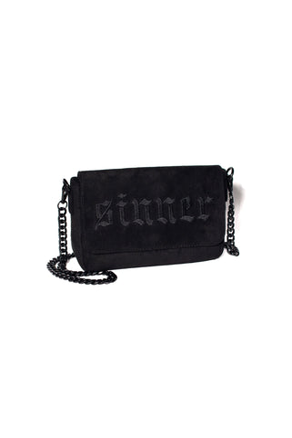 Faux Suede Sinner - Crossbody