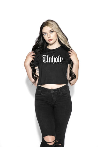 Unholy - Flowy Crop Tee